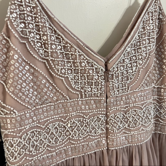 NWT BHLDN x Adrianna Papell Aida Dress in Rose Size 4 - Picture 7 of 10